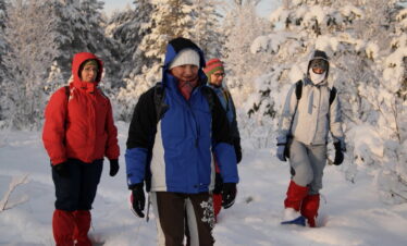 Schneeschuhe Tour im Lahemaa Nationalpark.