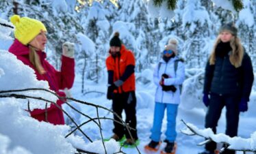 Snow shoeing in Lahemaa National Park