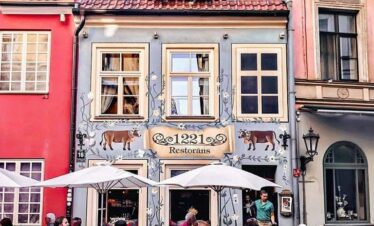 riga old town latvia city view