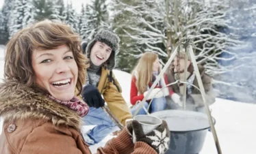 winter estonia hiking campfire thing to d in estonia in winter