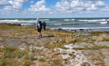 estonia rocky coast hiking baltic sea cliffs