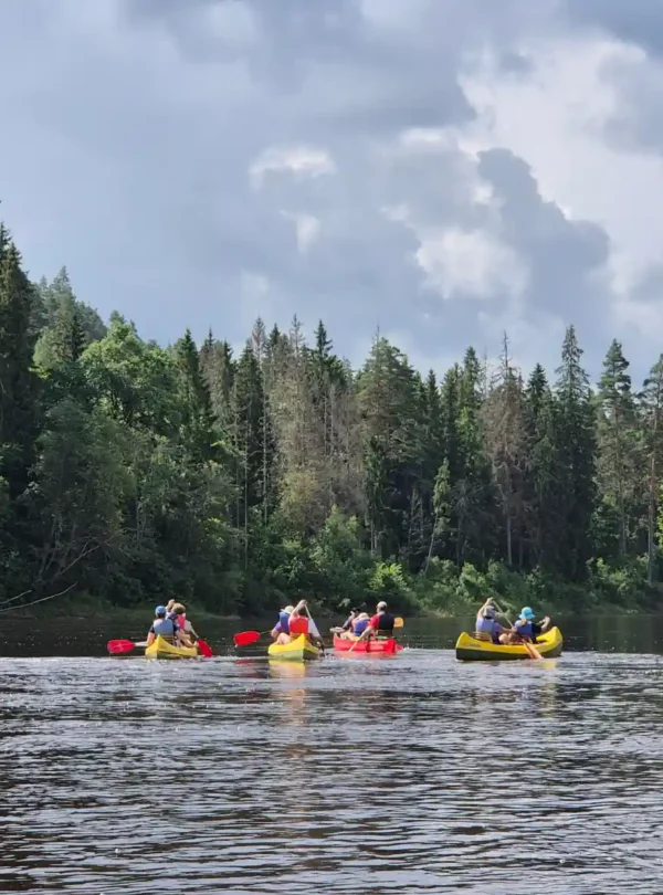 Kajaktour auf Flüssen in Estland und Lettland für Familien mit ruhigen Gewässern und Naturerlebnis